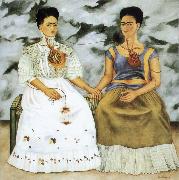 Frida Kahlo Two Kahlo oil painting